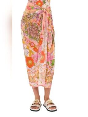 Camilla Clever Clogs Long Sarong Coverup NWOT